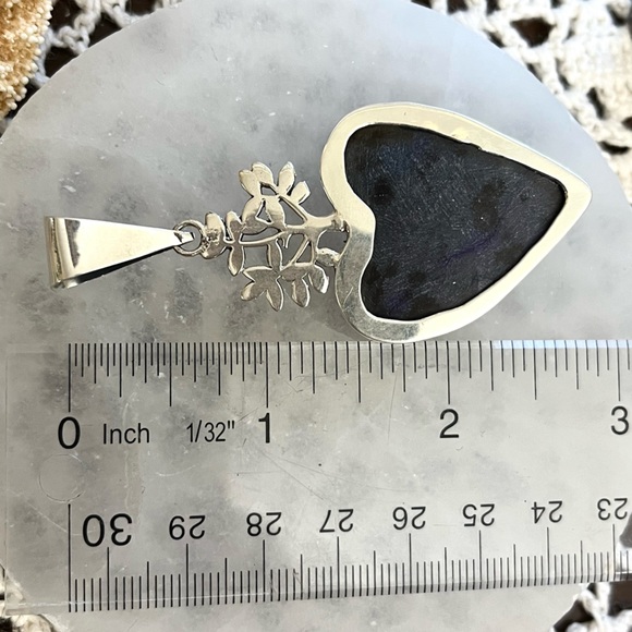 Amethyst heart pendant - Picture 2 of 2